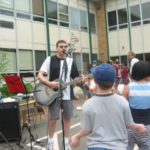 Jason Didner performs an acoustic set at Travell School in Ridgewood, NJ many years before he and Amy start officially making children's music.
